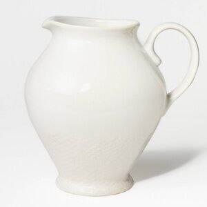 STUDIO MCGEE NWT stoneware beverage server pitcher -cream -3555ml